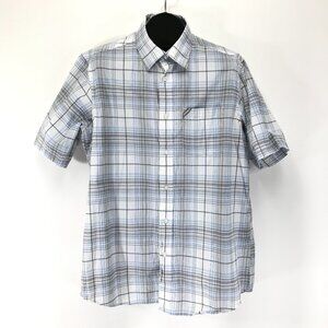 Ecko Unlimited Casual Button Down Shirt Men's Large Plaid Short Sleeve Summer
